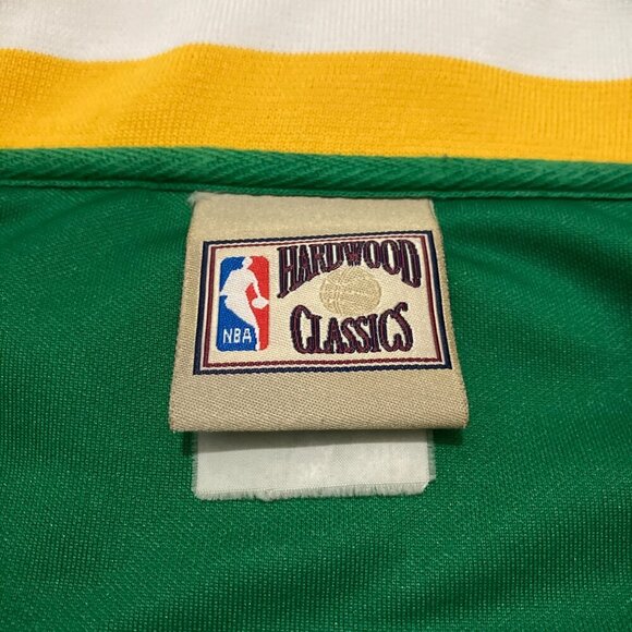 Hardwood Classics BOSTON CELTICS Men's 3XL Green Full Zip Warm-Up Jacket - Picture 6 of 11